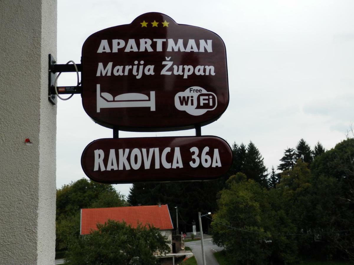 Apartment Marija Zupan Rakovica Eksteriør bilde